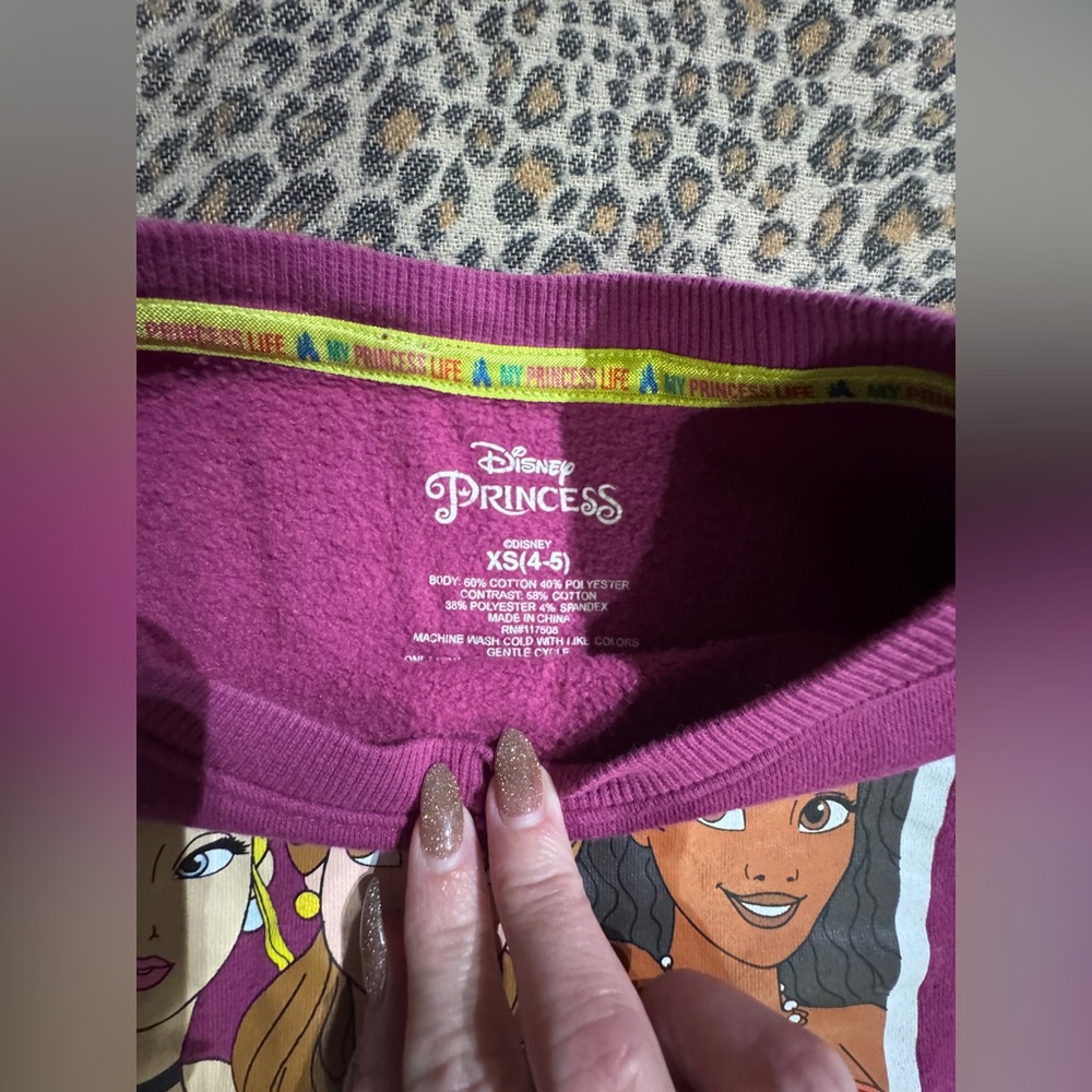 Disney Princess Life Purple Dress and T Shirt xs 4/5 - Picture 2 of 7